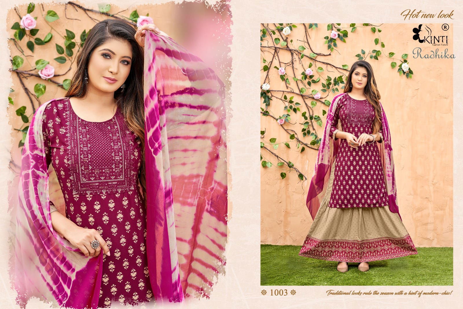 Radhika By Kinti 1001-1006 Readymade Salwar Suits Catalog